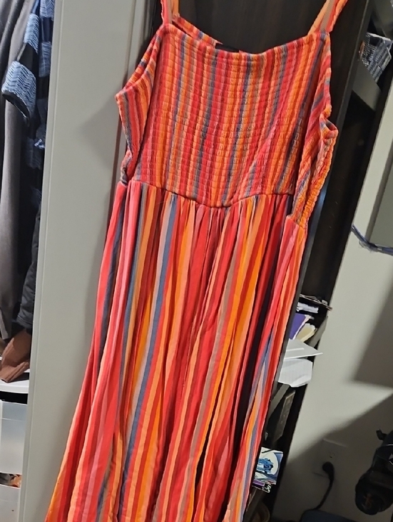 torrid Dresses & Skirts - torrid Coral Multi-Stripe Maxi Dress